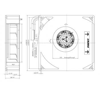 Вентилятор компактный ebmpapst RG 160-28/56 S